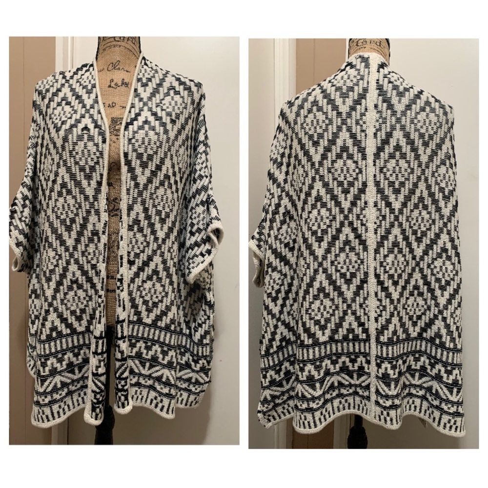 JOIE OPEN FRONT CARDIGAN KNIT SWEATER SZ M/L
